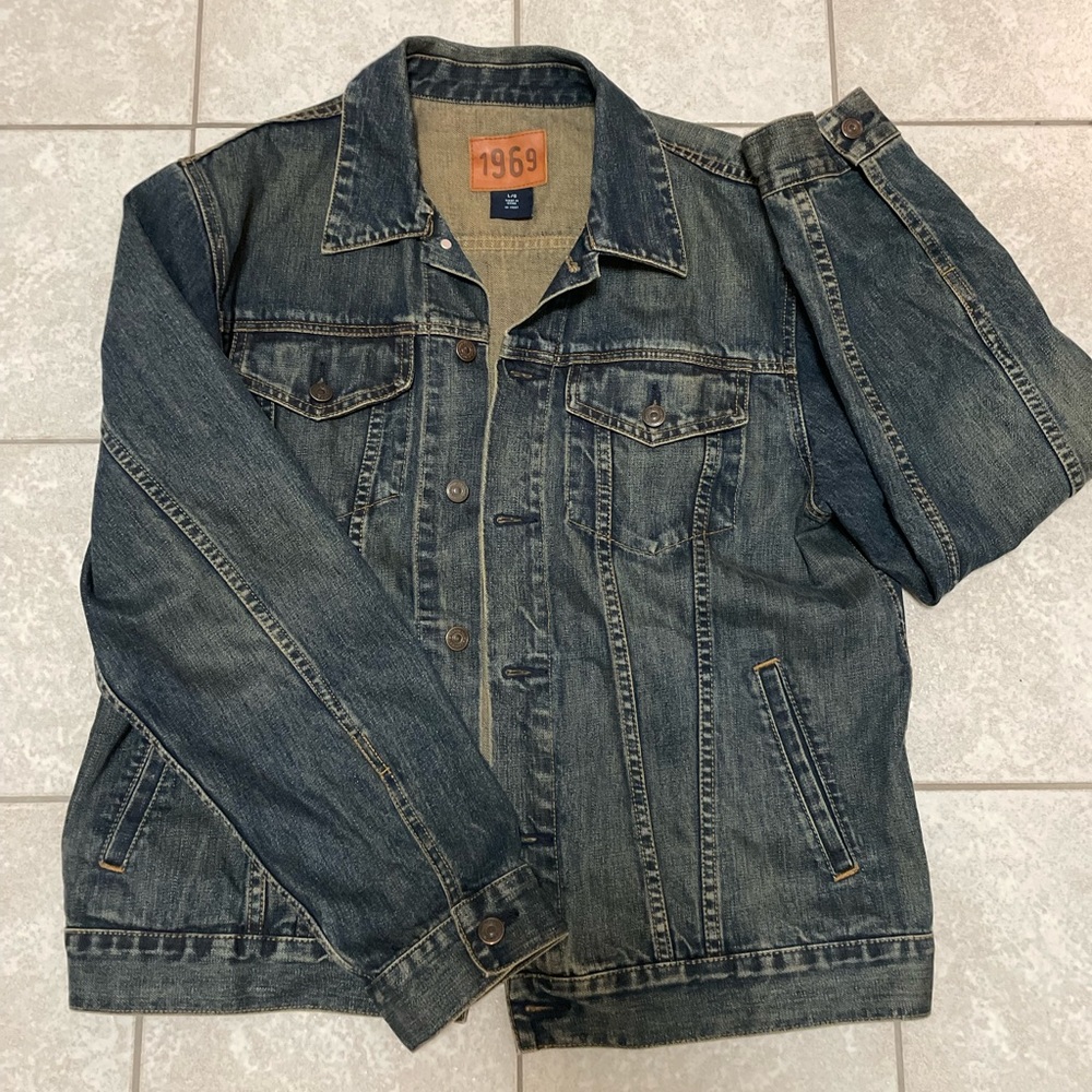 Gap 1969 Jean Jacket, men’s L, dark denim